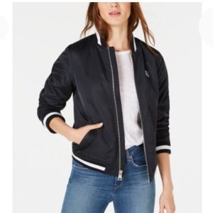 NEW Levi’s Logo Varsity Bomber Jacket, Size Medium, Blue